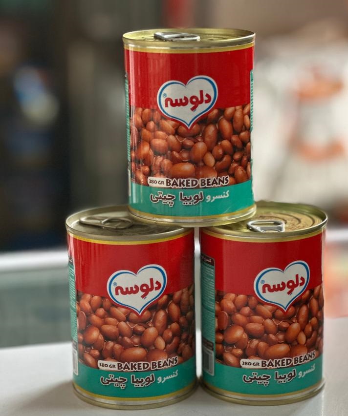 کنسرو لوبیا چیتی دلوسه